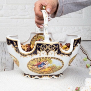 آجیل خوری چینی سرامیکی گلدار