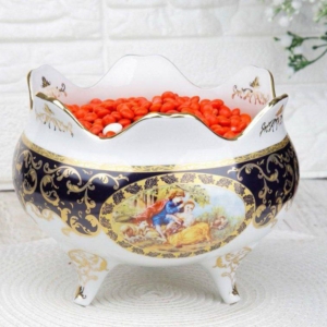 آجیل خوری چینی سرامیکی گلدار