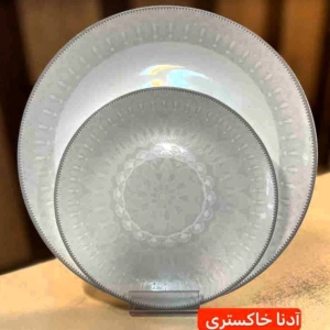 سرویس ۲۶ پارچه ۶نفره غداخوری طرح آدنا خاکستری درجه یک