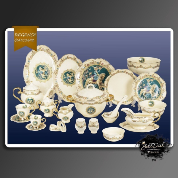 با گلد دیش یه ست برازنده برای میزبانی بینظیرت داشته باش برند : REGENCY کد : 11692 مقاوم در برابر لب پر شدن