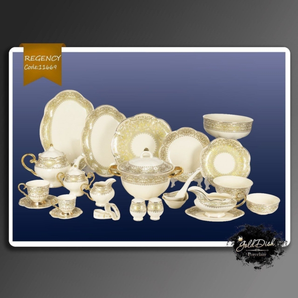 با گلد دیش یه ست برازنده برای میزبانی بینظیرت داشته باش برند : REGENCY کد : 11669 مقاوم در برابر لب پر شدن