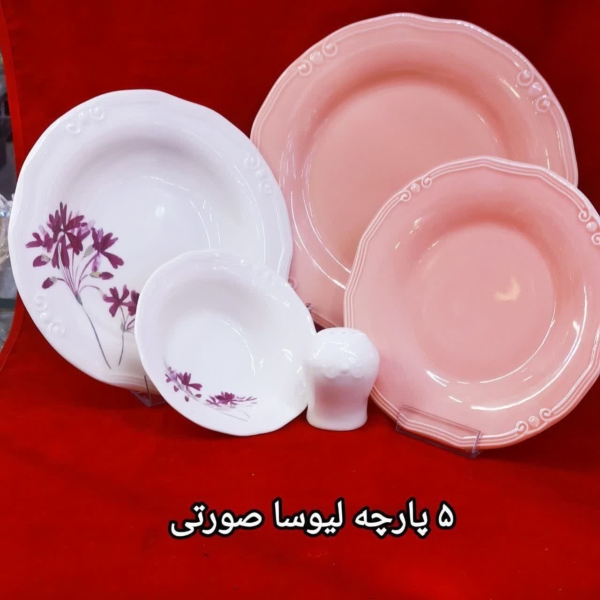 سرویسهای ۵ پارچه چینی طوس تک نفره - تصویر 2
