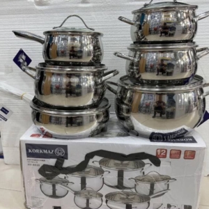 سرویس استیل ۱۲ پارچه کرکماز نگیر