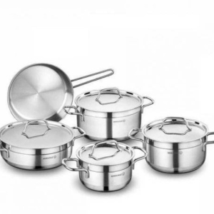 سرویس قابلمه 9 پارچه استیل کرکماز A-1660