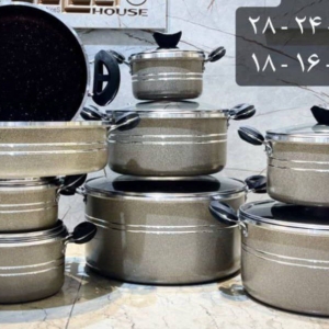 سرویس ۱۶پارچه طرح چدن سهند گرانیتی