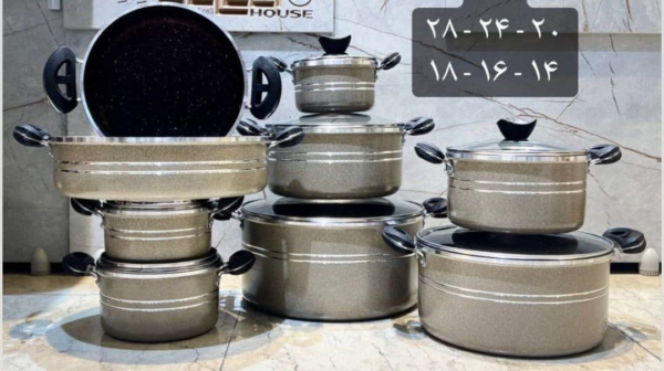 سرویس ۱۶پارچه طرح چدن سهند گرانیتی