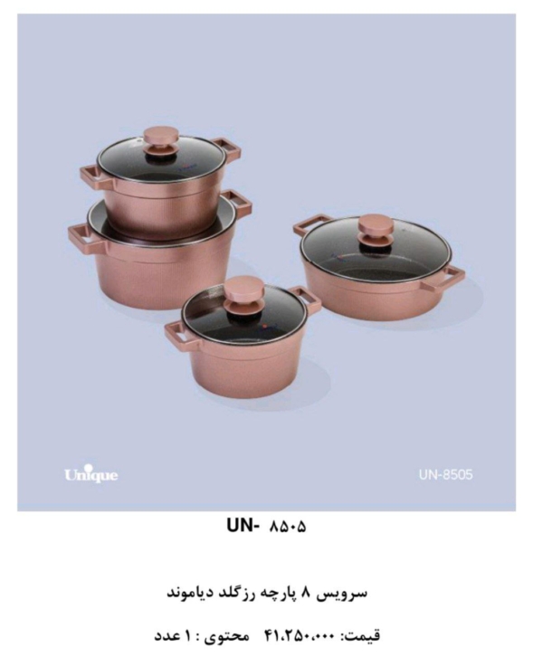 سرویس قابلمه های یونیک بصورت فله و سرویس - تصویر 4