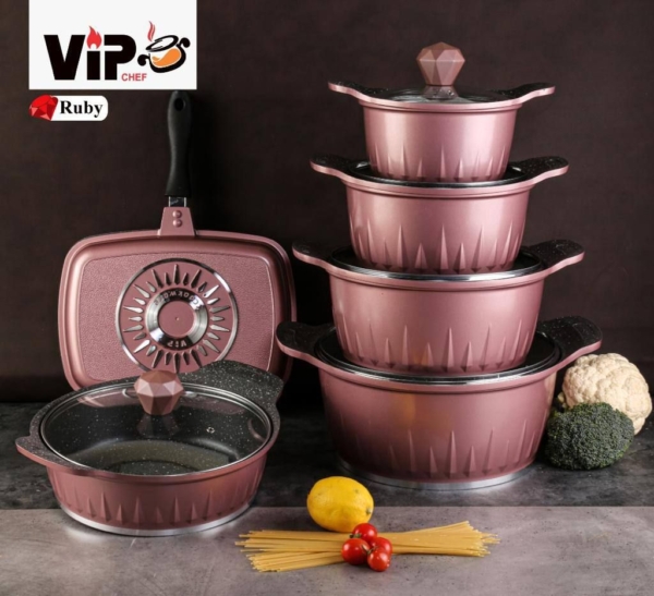 سرویس قابلمه برند vip قالب روبی ۱۲پارچه - تصویر 4