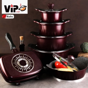 سرویس قابلمه برند vip قالب روبی ۱۲پارچه