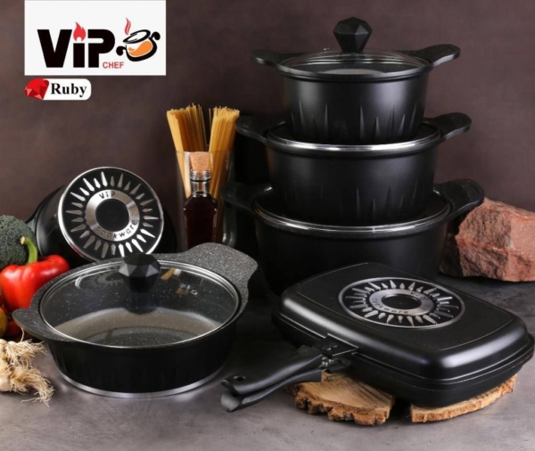 سرویس قابلمه برند vip قالب روبی ۱۲پارچه - تصویر 8