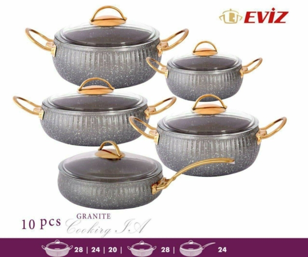 سرویسهای 10 پارچه قابلمه خمره ای - تصویر 4