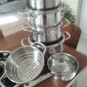 سرویس قابلمە استیل BERGNER GOURMET دەپارچە استیل