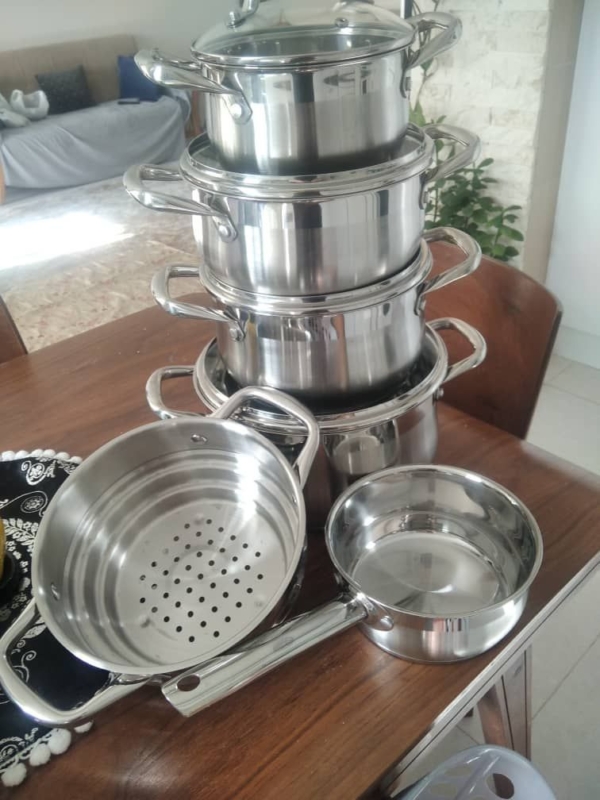 سرویس قابلمە استیل BERGNER GOURMET دەپارچە استیل