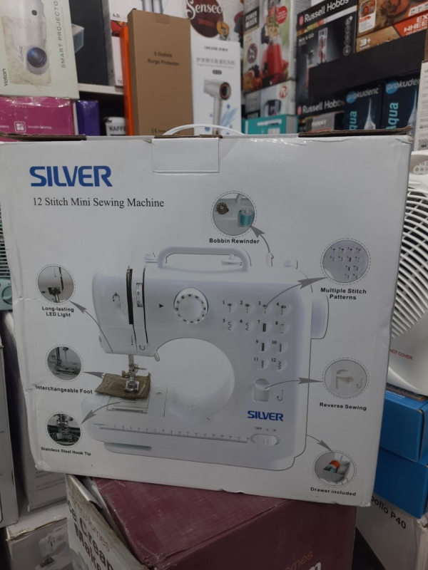 چرخ خیاطیSILVER 12کاره دارای 12 دوخت گلدوزی