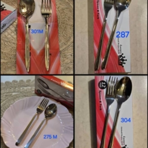 قاشق و چنگال فله s.g 6قاشق +6چنگال
