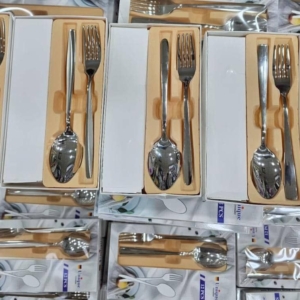 قاشق و چنگال مارک یونیک استیل12تایی