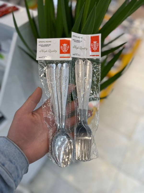 قاشق چنگال 6 عددی غذاخوری