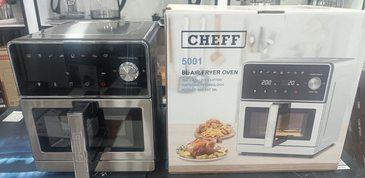 سرخکن بدونه روغن. کاملا هوشمند و دیجیتالی cheff قطعات و مونتاژ آلمان