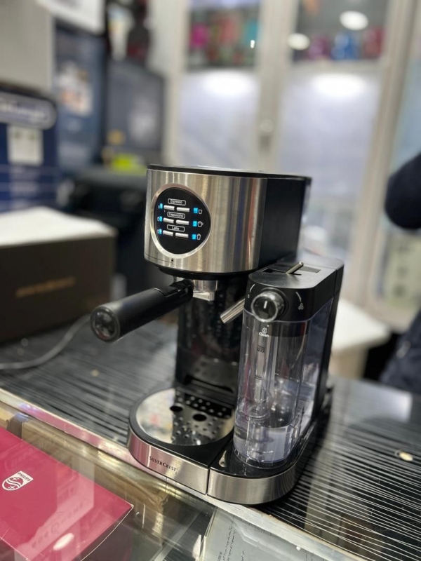 اسپرسوساز سه کاره سیلورکرست ساخت و مونتاژ آلمان SILVERCREST Espresso maschine مدل : SEMM 1470 A1  