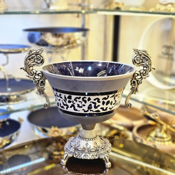 سرویس پذیرایی طلایی کار شده دستی - تصویر 6