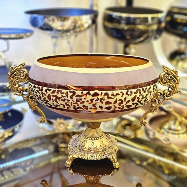 سرویس پذیرایی طلایی کار شده دستی - تصویر 20