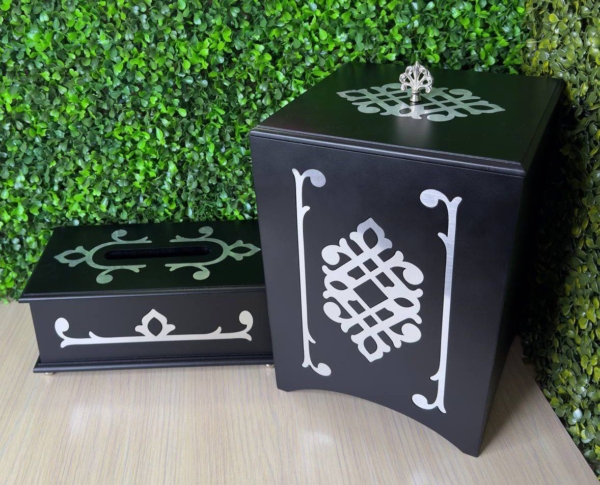 سطل دستمال چوبینه - تصویر 3