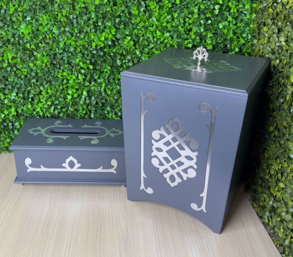سطل دستمال چوبینه - تصویر 2