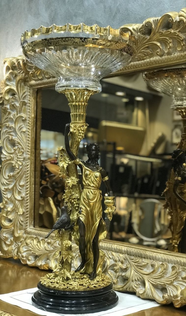 مجسمه درختی میوه خوری برنز مجسمه برزگ عدالت گنجشک دار