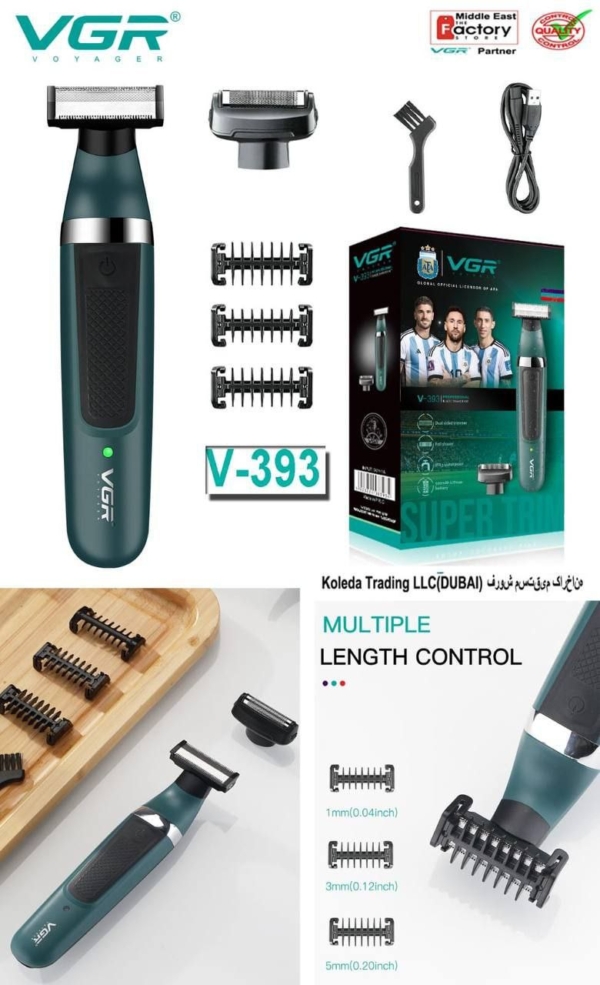 شیور بدن شارژی مارک VGR مدل V-393 