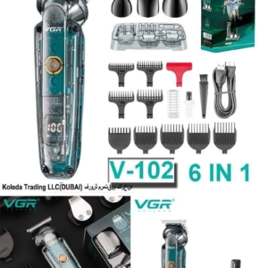 ماشین اصلاح 6کاره شارژی مارک VGR مدل V-102 