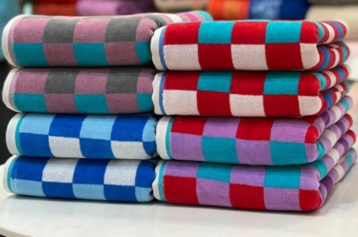 حوله دست و صورت برند ماندگار طرح شطرنجی