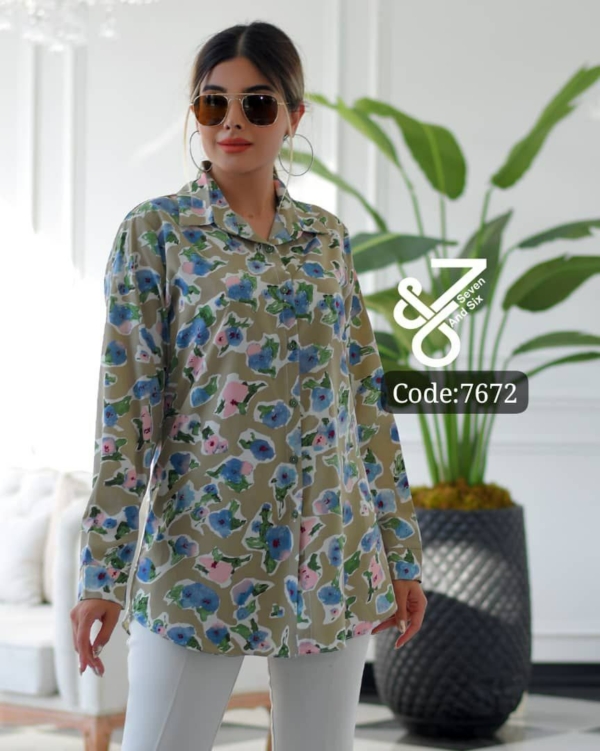شومیز ساتن زارا ترک - تصویر 9