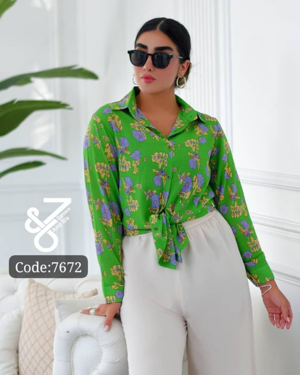 شومیز ساتن زارا ترک - تصویر 2