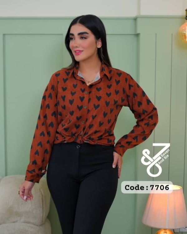 شوميز یقه مردونه 