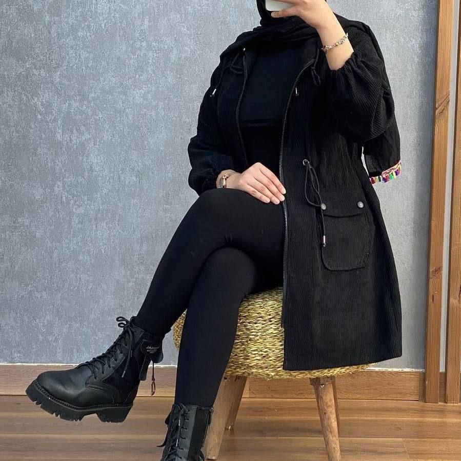 مانتو کبریتی ۲ جیب کمر گت کد ۶۰۱۴ - تصویر 2