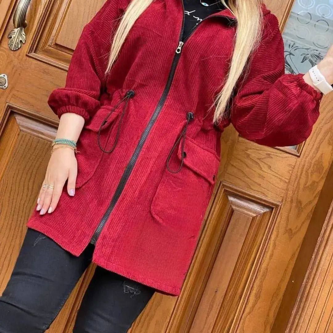 مانتو کبریتی ۲ جیب کمر گت کد ۶۰۱۴