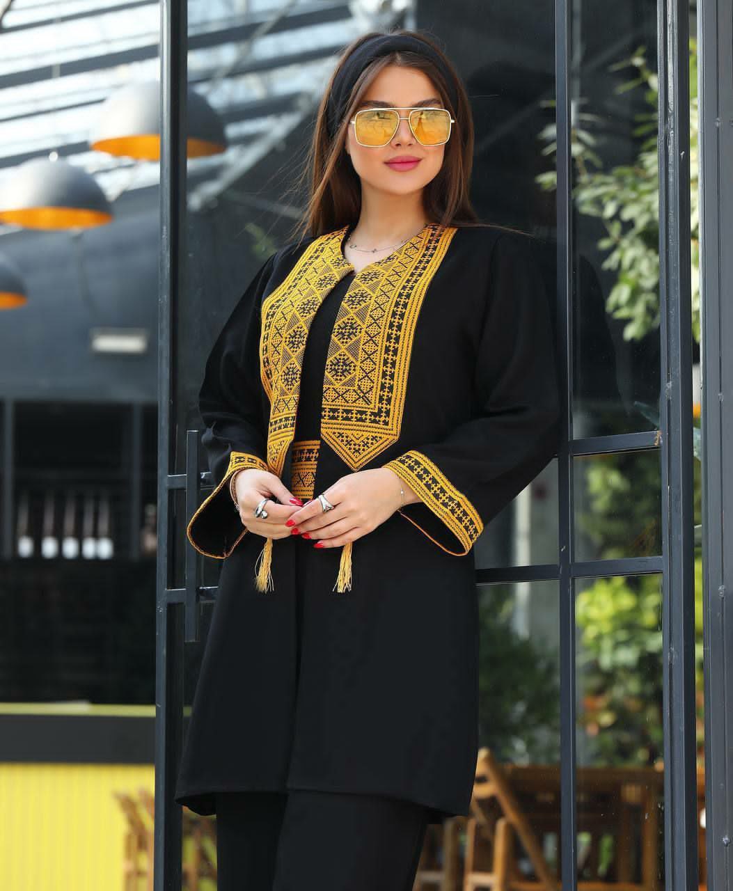 مانتو شلوار جلو سنتی کد ۴۱۸۱ - تصویر 4