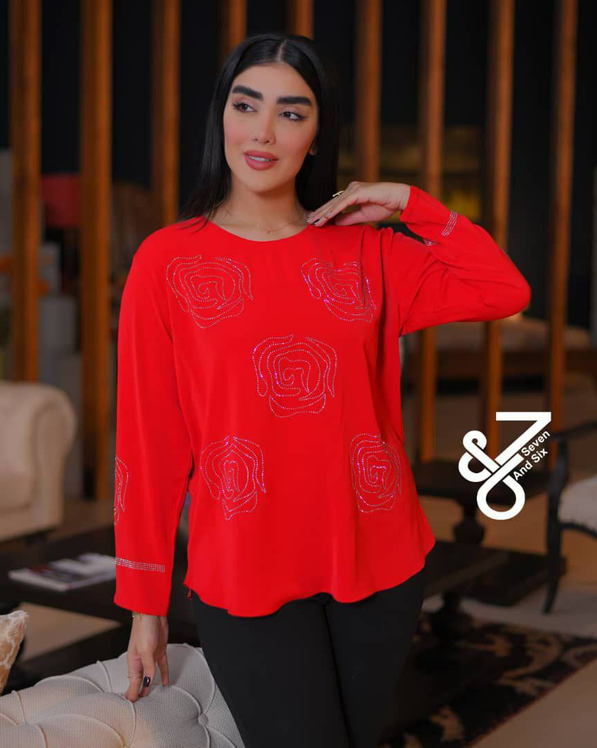 شومیز نگین کوبی