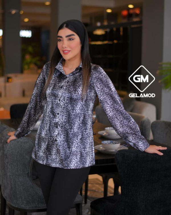 شومیز طرح پلنگی ریز 