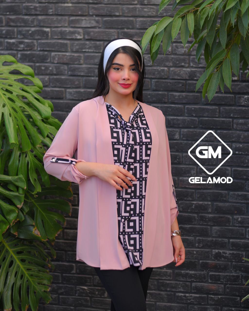 شومیز قواره بزرگ زیره طرح دار - تصویر 5