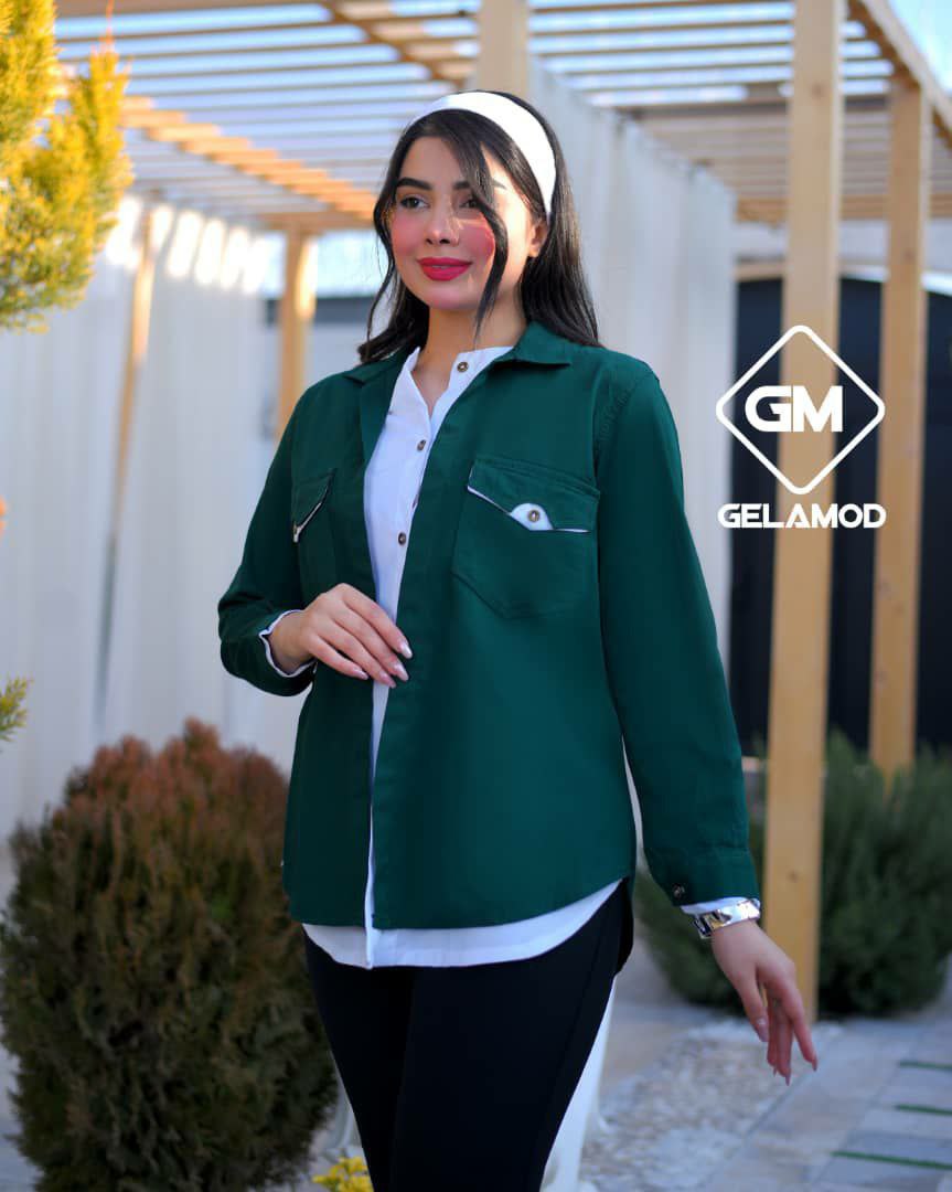 شومیز دو تیکه کتان  - تصویر 5