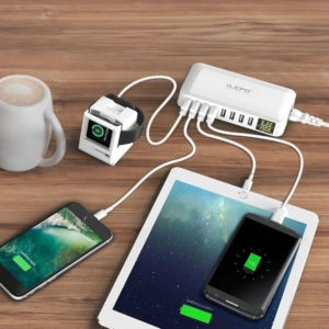 ایستگاه شارژ 8 پورت USB با نمایشگر LCD مدل i6