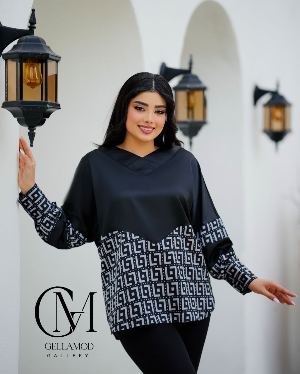 شومیز قواره بزرگ طرح فندی  - تصویر 5