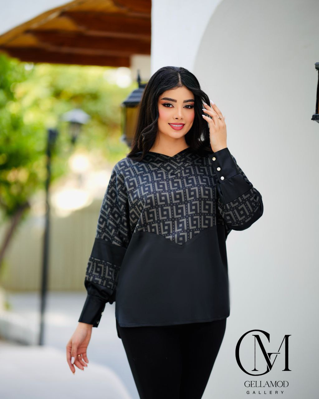 شومیز قواره بزرگ طرح فندی  - تصویر 7