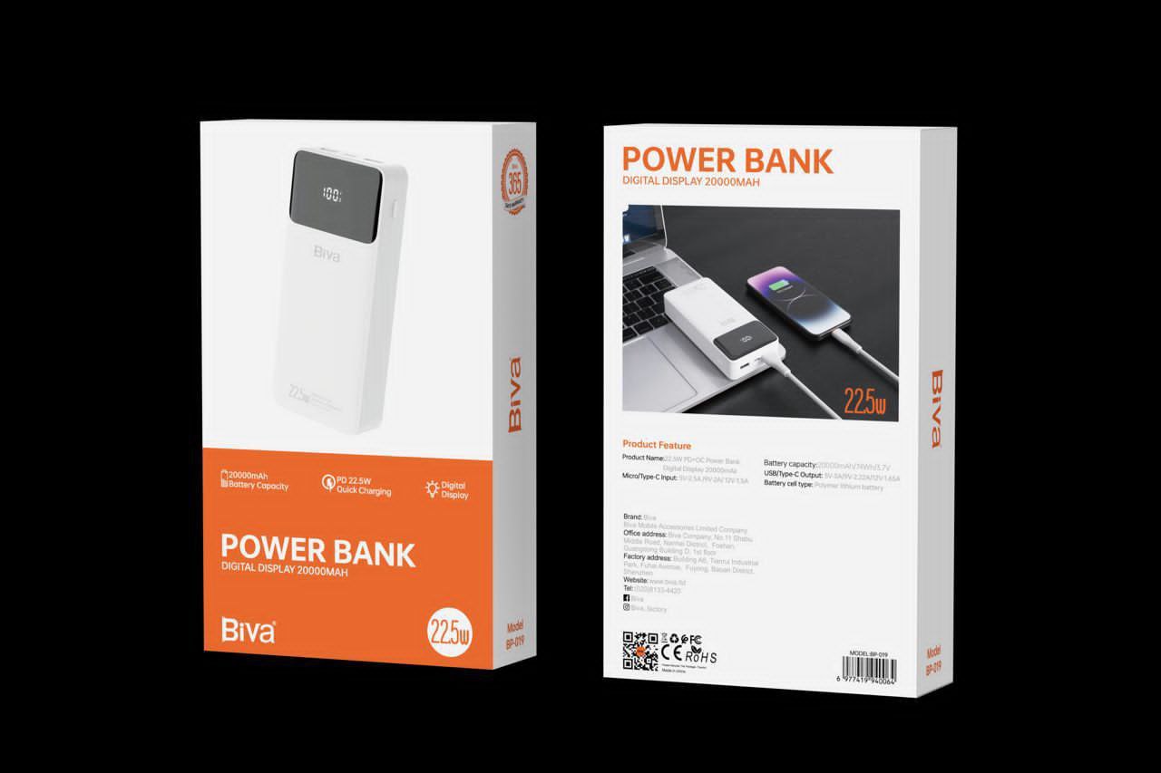 پاوربانک ۲۰ هزار ۳ پورت فست اورجینال