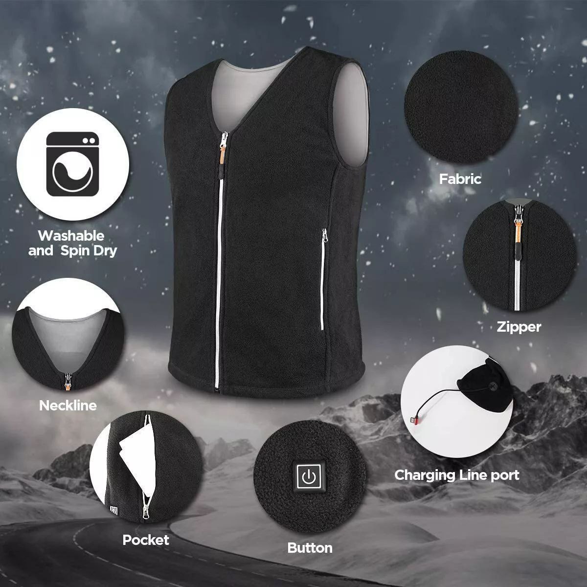 جلیقه گرمشونده مدل شانهدار - تصویر 5