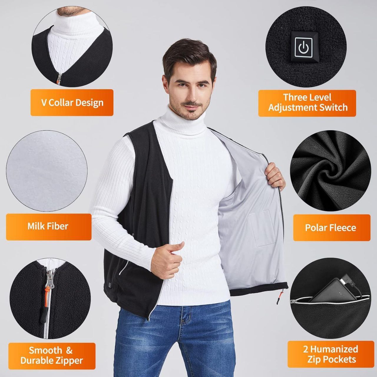 جلیقه گرمشونده مدل شانهدار - تصویر 7