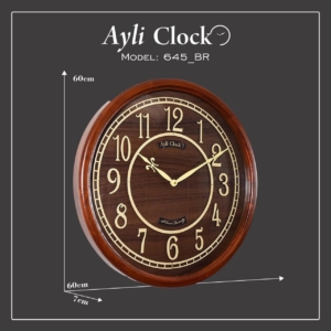ساعت دیواری چوبی آیلی کد:۶۴۵