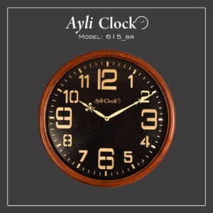 ساعت دیواری چوبی آیلی کد:۶۱۵