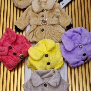 پالتو پولیشی کلاهدار دخترانه